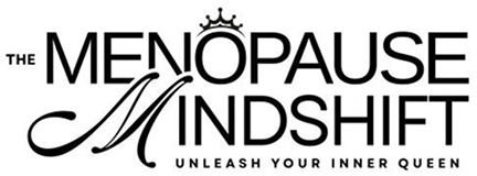 Menopause Mindshift logo with empowering tagline.