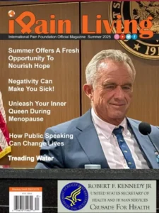 Magazine cover with man in a suit.